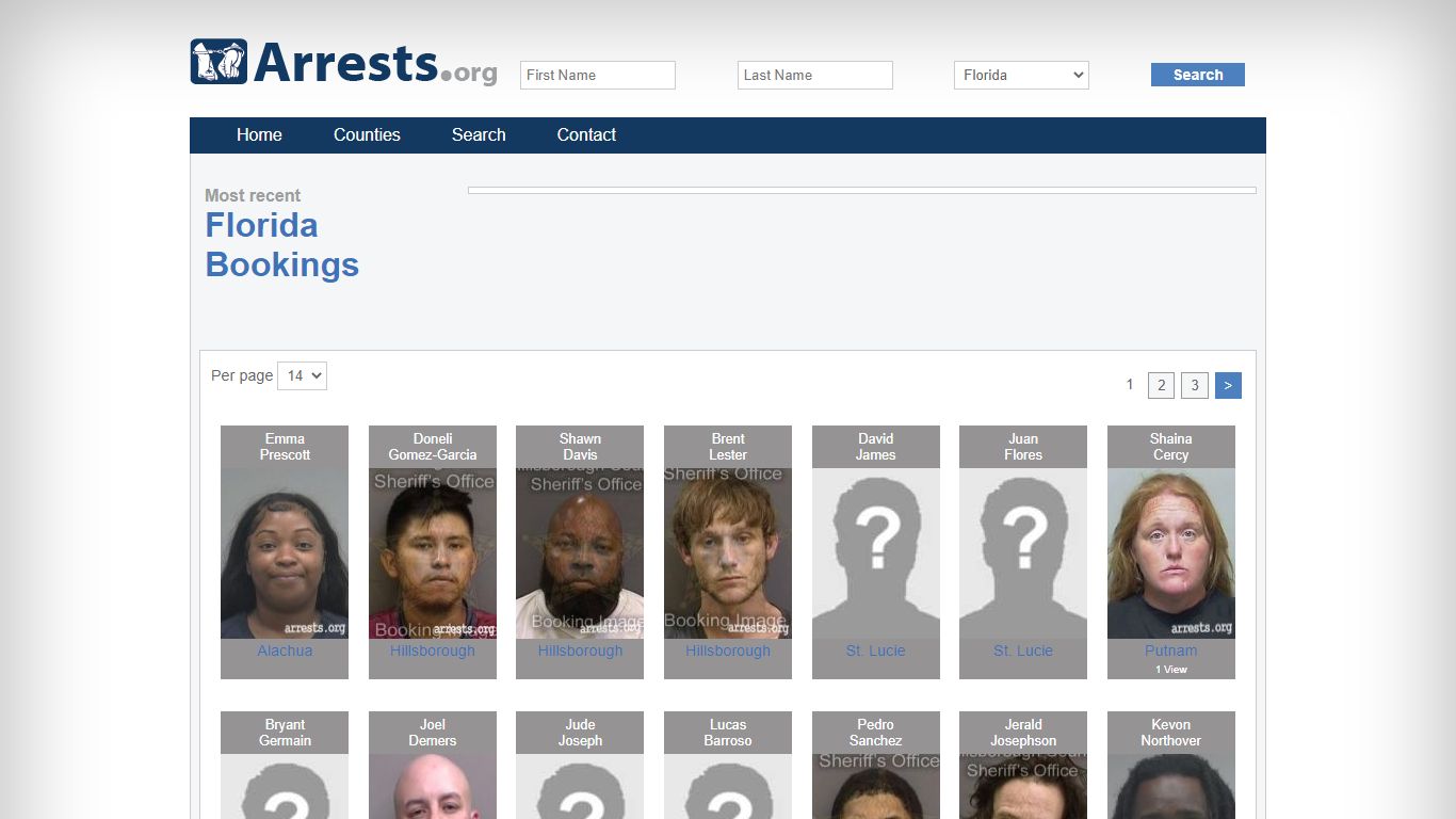 Florida Arrests and Inmate Search